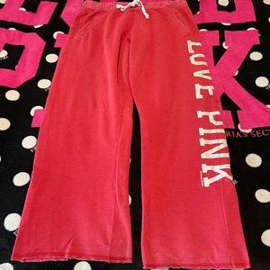 💕 VS PINK 💕 Boyfriend Pants Red Small
